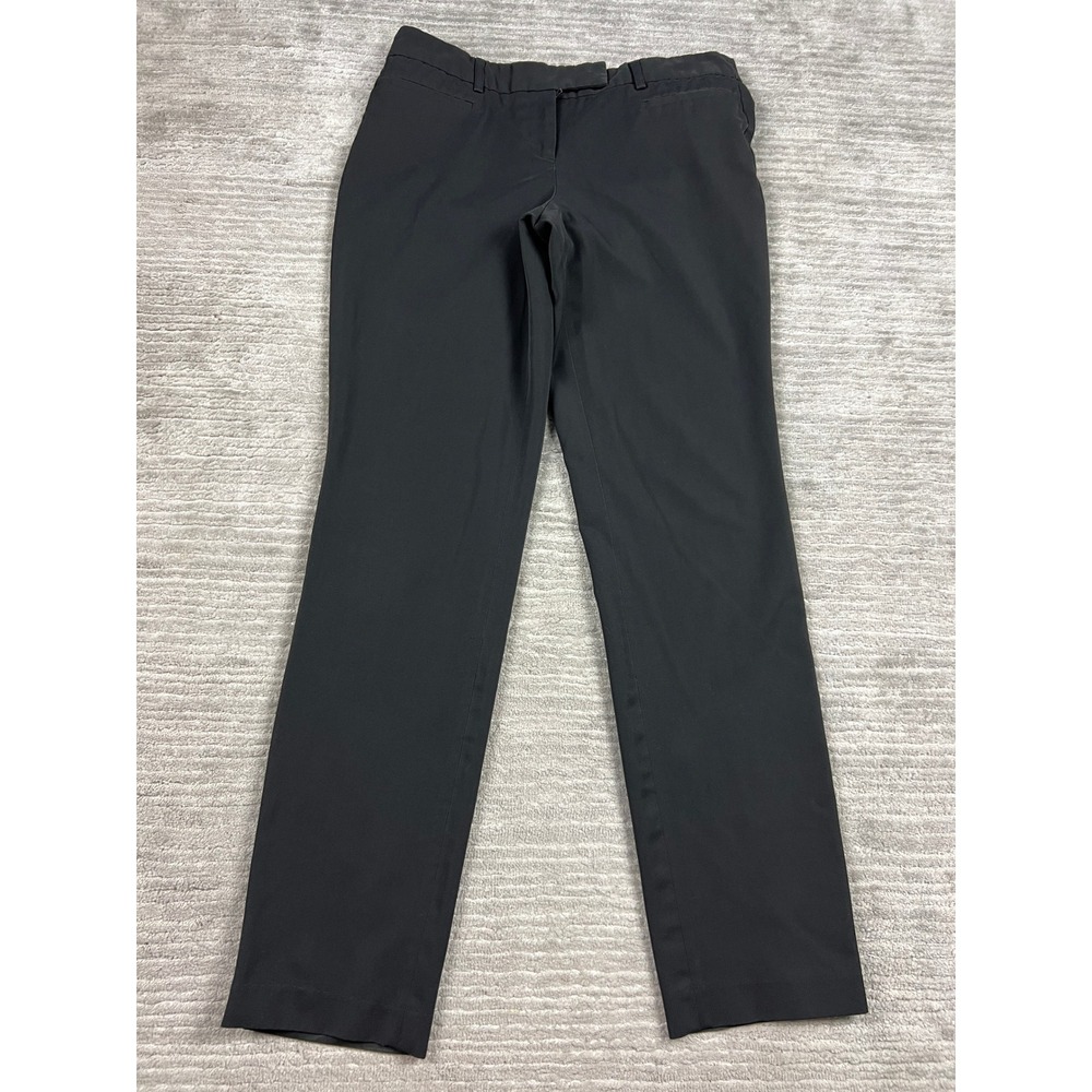 Studio Hilary Radley Dress Pants Womens 8 Black Straight Leg Stretch Workwear